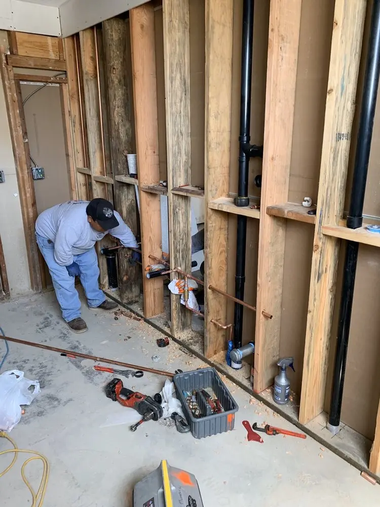 Commercial rough-in plumbing for Gas Line Repair in New Providence